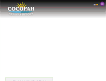 Tablet Screenshot of cocopahresort.com